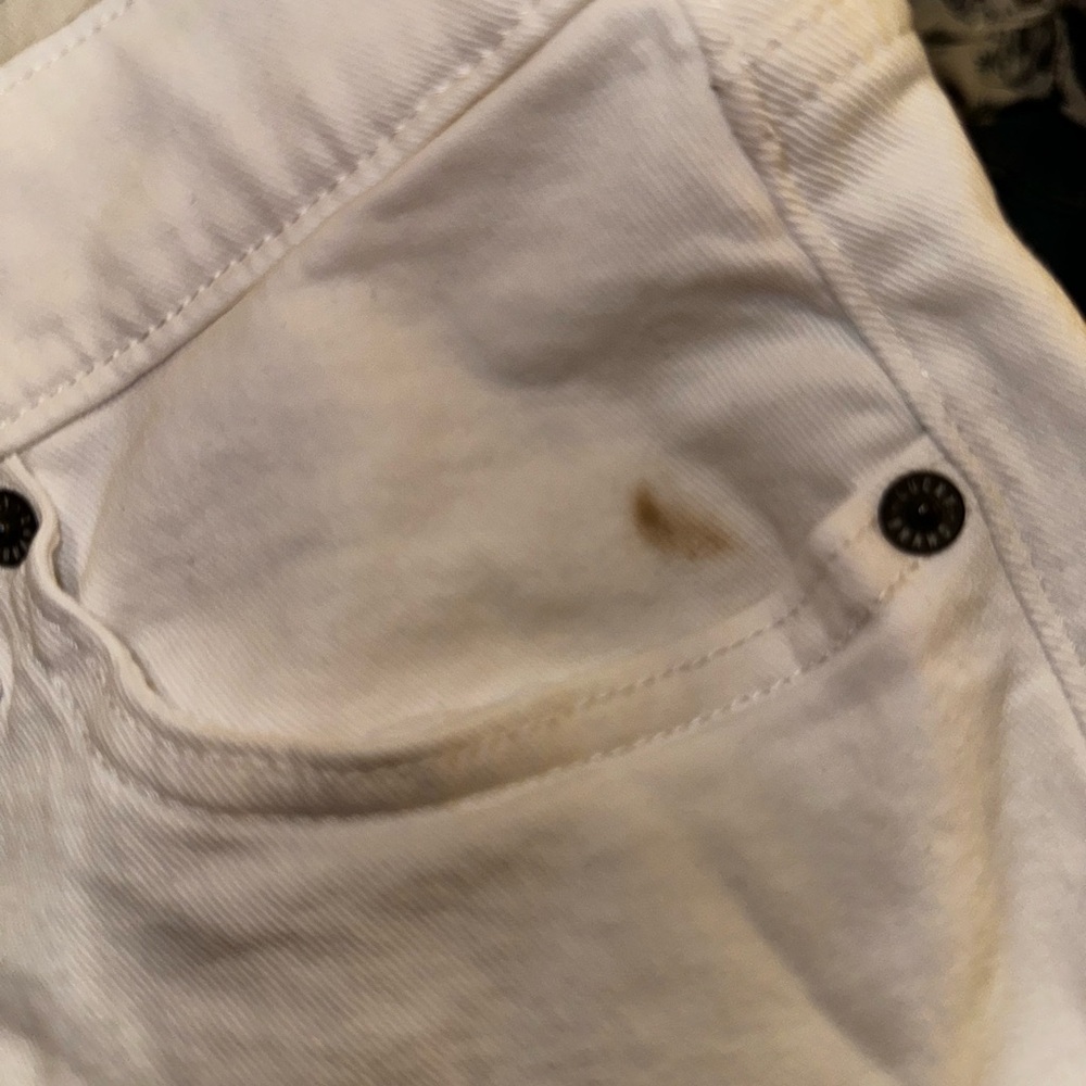 Lucky Brand White Buttoned Up High Rise Skinny Jeans - Picture 5 of 5